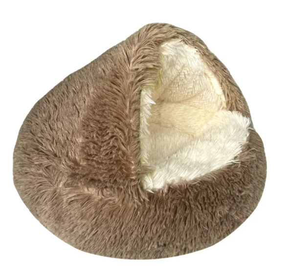 Petora99 Cozy Cave Plush Cat Bed — Snuggle Dome for Small Spaces