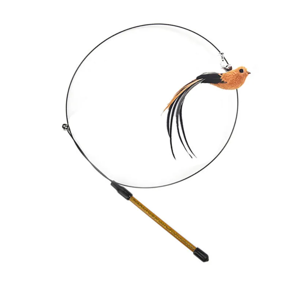 Petora99 Feather Teaser Wand — Interactive Chase & Exercise Toy