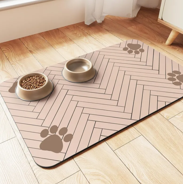 Petora99 Quick-Dry Diatom Cat Feeding Mat — Waterproof Floor Protector