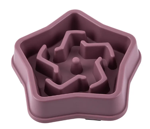 Petora99 Slow Feed Anti-Gulp Bowl — Star Design for Healthy Eating