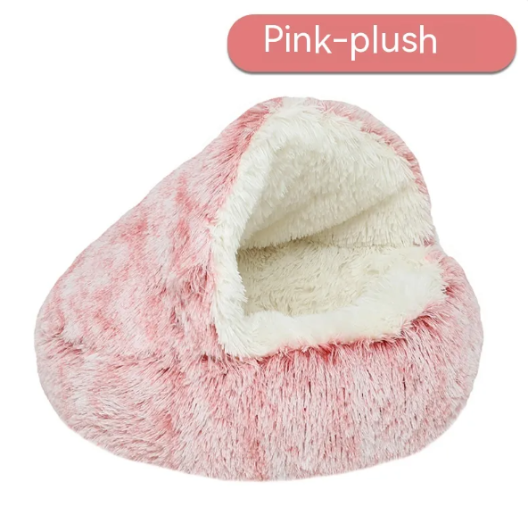 Petora99 Cozy Cave Plush Cat Bed — Snuggle Dome for Small Spaces