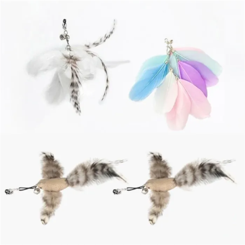 Petora99 Feather Teaser Wand — Interactive Chase & Exercise Toy