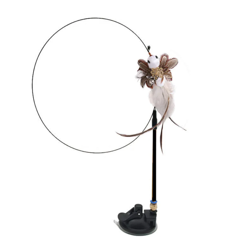 Petora99 Feather Teaser Wand — Interactive Chase & Exercise Toy