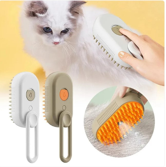 Petora99 Steam Cleaning Cat Brush — Gentle Grooming & Massage