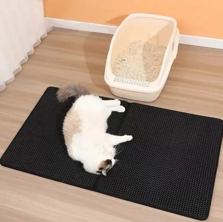 Petora99 Honeycomb Cat Litter Trapping Mat — Easy-Clean Scatter Control