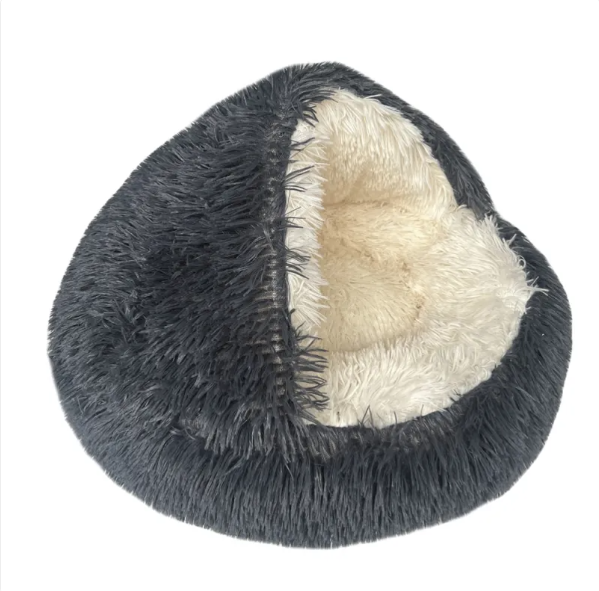 Petora99 Cozy Cave Plush Cat Bed — Snuggle Dome for Small Spaces