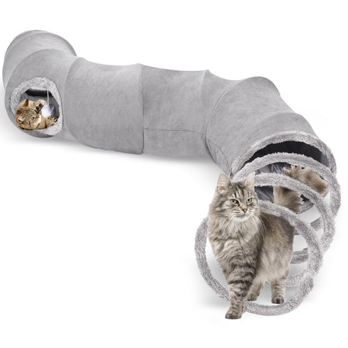 Petora99 Collapsible Cat Play Tunnel — Interactive S-Shape Toy
