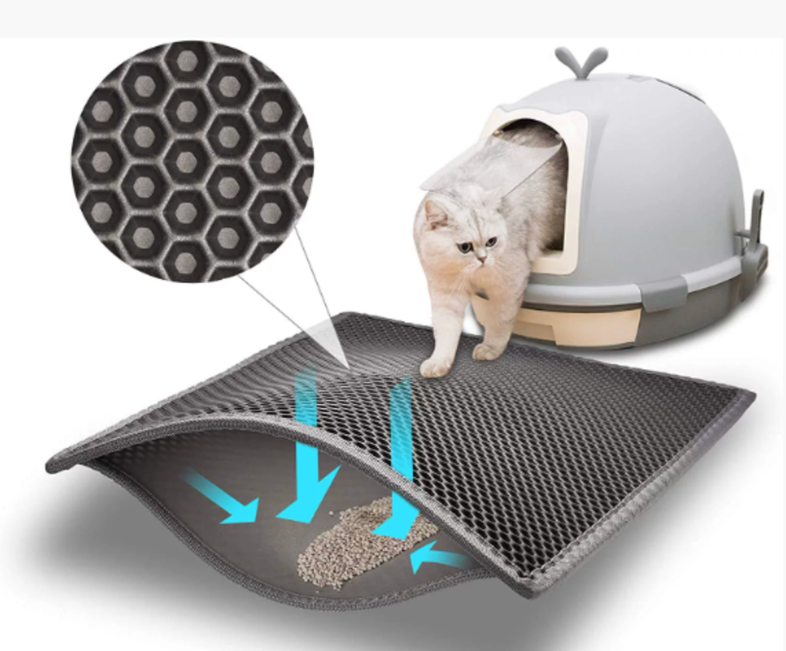 Petora99 Honeycomb Cat Litter Trapping Mat — Easy-Clean Scatter Control
