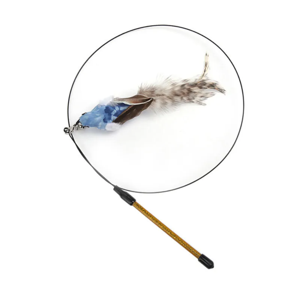 Petora99 Feather Teaser Wand — Interactive Chase & Exercise Toy