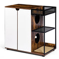 Petora99 Double Cat Litter Box Enclosure — Furniture Cabinet for 2 Cats