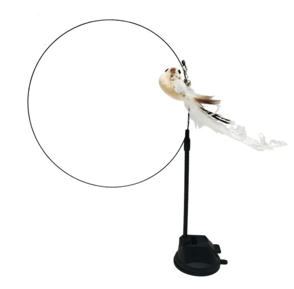 Petora99 Feather Teaser Wand — Interactive Chase & Exercise Toy