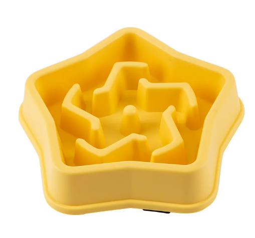 Petora99 Slow Feed Anti-Gulp Bowl — Star Design for Healthy Eating